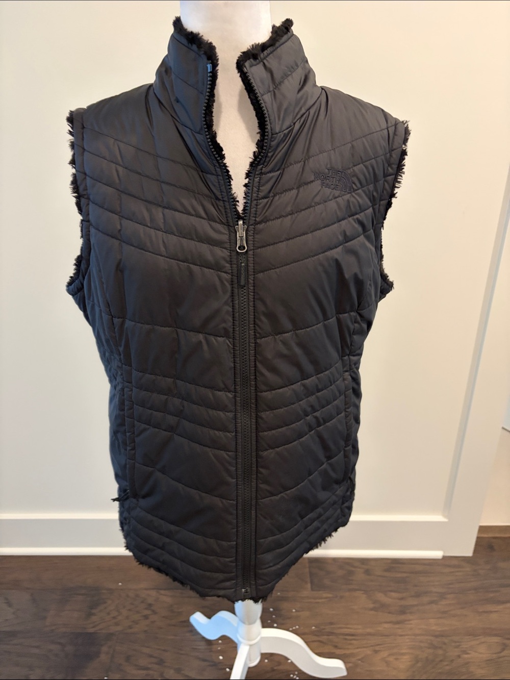 The North Face Faux Fur Reversible Vest